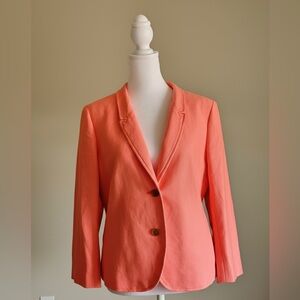 LOFT Vibrant Coral Blazer